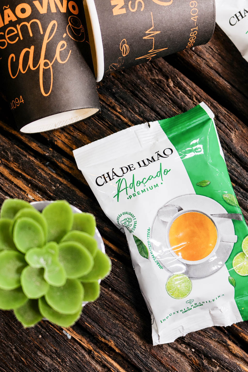Embalagem do Chá de Limão Adoçado Premium Caffè Teichner